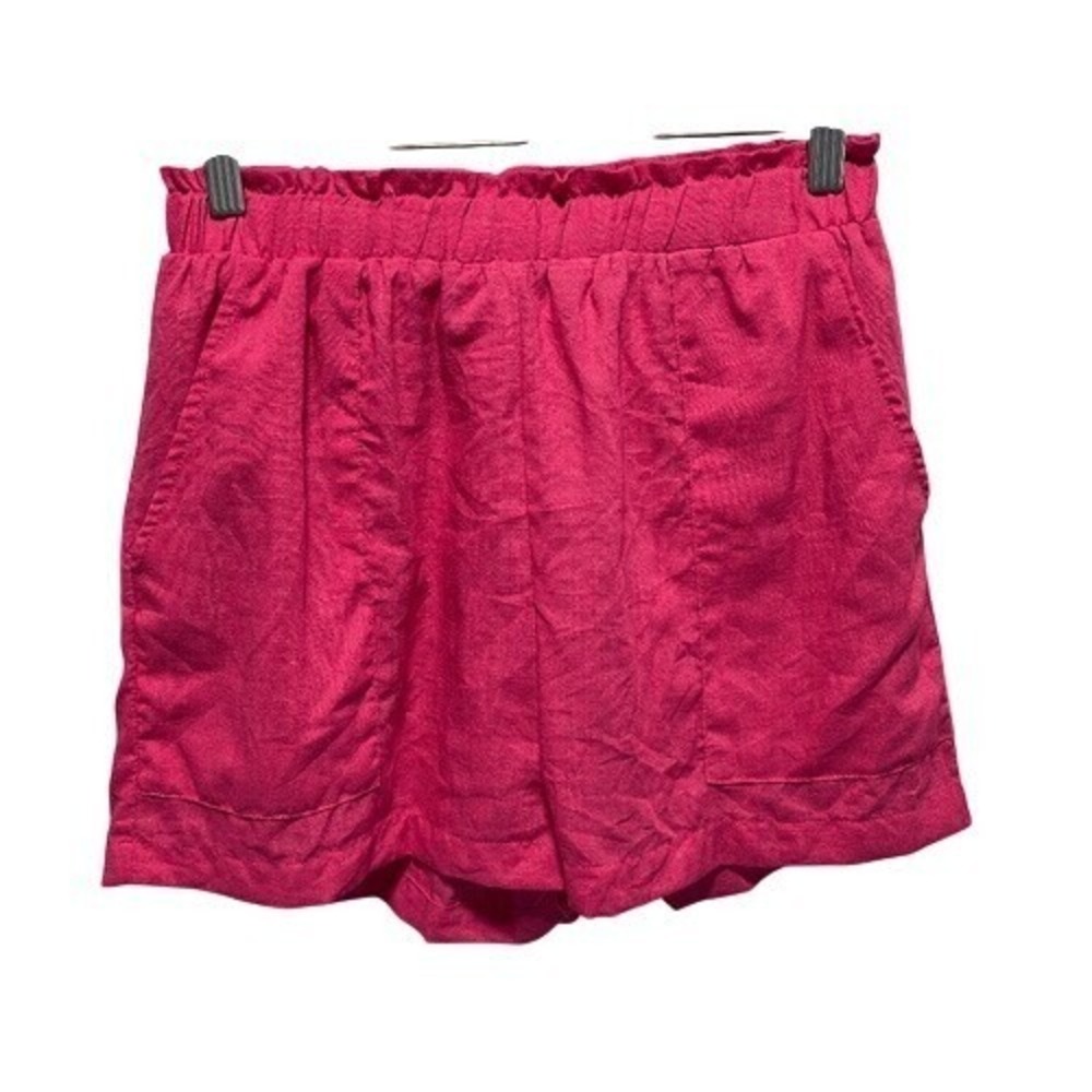 Lulus‎ Hot Pink Shimmer High Rise Lounge Shorts S